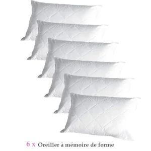 lot de 6 oreillers mémoire de forme en Tunisie